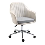 Leisure Office Chair Linen Swivel Computer Desk Chair Study