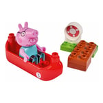 PEPPA PIG BIG-Bloxx Daddy Pig's Boat Starter Set Toy Playset | Officially Licens
