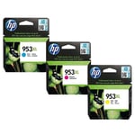 Original Multipack HP OfficeJet Pro 8715 Printer Ink Cartridges (3 Pack) -F6U16AE