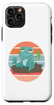 Coque pour iPhone 11 Pro Grenouille à doigts de corail Amphibiens Amoureux des