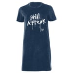 Korn Still A Freak Women's T-Shirt Dress - Navy Acid Wash - XS