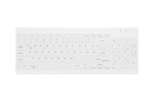 CHERRY Medical AK-C7012 - tangentbord - kompakt compact - QWERTY - hela norden - vit Inmatningsenhet