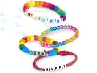Shimmer N Sparkle Abc Fashion Bead Bracelets