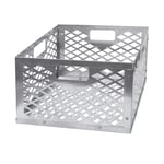 Stainless Steel Charcoal Firebox Outdoor Portable Charcoal Grill Easy Clean Grill Accessories Basket Box for Offset Smoker
