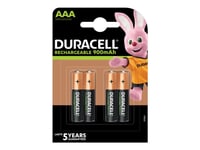 Duracell Staycharged - Batteri 4 X Aaa - Nimh - (Uppladdningsbara) - 900 Mah