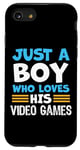 Coque pour iPhone SE (2020) / 7 / 8 Juste un garçon qui aime ses jeux vidéo