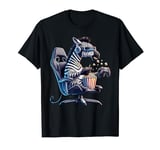 Zebra Popcorn Animal Gaming Controller Headset Gamer T-Shirt