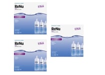 Renu Multi Purpose Contact Lens Solution 3x240ml x3 Cleans Disinfects Rinses