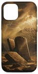 Coque pour iPhone 13 Ten Commandments Tablettes Lightning Mountain Epic