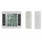 Thermomètre de réfrigérateur, thermomètre intérieur et extérieur sans fil, moniteur de température à capteur avec jauge de température d'alarme sonore