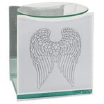 Angel Wings Glass Fragrance Oil Burner & Tealight Holder Candle Wax Melt Warmer