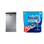 COMFEE' Slimline Freestanding Dishwasher FD1036E-X with Finish Powerball Power All in 1, 110 Tablets