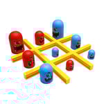 Stort Ät Litet Tic Tac Toe Spelset, 2 Spelare Blå Röd Gobblet Gobblers Brädspel Överraskning Tic Tac Toe Familjespel Att Spela Och Ett Klassiskt Spel Hem D