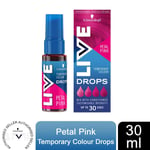 Schwarzkopf LIVE Colour Drops Semi-Permanent Hair Dye, Petal Pink