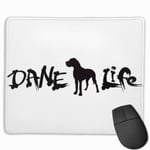 Danish Life and Dogs Mouse Pad with Stitched Edge Computer Mouse Pad with Non-Slip Rubber Base for Computers Laptop PC Gmaing Work Mouse Pad