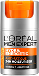 L'Oreal Men Expert Anti-Fatigue Moisturiser, Hydra Energetic Mens Daily Moisturi