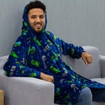 Adult Minecraft Wearable Fleece Blanket Oversized Warm Poncho Gamers One Size