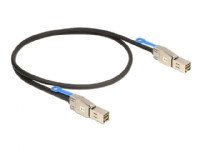 Delock - SAS ekstern kabel - SAS 12Gbit/s - 36-pins 4x skjermet Mini MultiLane (hann) til 36-pins 4x skjermet Mini MultiLane (hann) - 2 m - låst