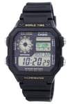 Casio Youth Series Digital World Time 12/24 Format AE-1200WH-1BVDF Mens Watch