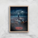 Stranger Things Pumpkin Patch Giclee Art Print - A2 - Wooden Frame