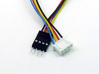 POPESQ® 1 pcs. x Cable Socket JST XH 2.54mm - Plug Dupont 4 way 2.54mm 4 way 20cm DUP254 KB254#A2553