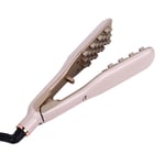 Flat Curling Iron 45W Pink Negative Ion Hair Crimper Waver Fluffy Styling To Gfl