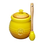 Le Creuset Stoneware Honey Pot and Dipper, Dijon, 91017200700000