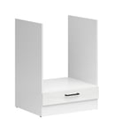 600mm Kitchen Base Oven Housing 1 Door 60cm Cupboard White/Chalk Gloss Junona