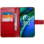 Plånboksfodral 3-kort Nokia G42 - Röd