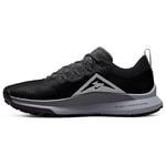 Nike Homme React Pegasus 4 Men's Trail Running Shoes, Black/Aura-Dark Grey-Wolf Grey, 40.5 EU