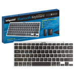 INFAPOWER COMPACT BLUETOOTH KEYBOARD | MAC & MICROSOFT COMPATIBLE - SILVER/BLACK