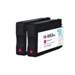 2 Magenta Ink Cartridges to replace HP 953M (HP953XL) non-OEM / Compatible