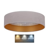Brilagi - LED Kattovalaisin VELVET STAR LED/24W/230V d. 40 cm  kermainen/kultainen