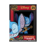 Funko Large Pop! Enamel Pin Disney: Lilo and Stitch - Stitch With Ukulele - Disney: Lilo & Stitch Enamel Pins - Cute Collectable Novelty Brooch - for Backpacks & Bags - Gift Idea