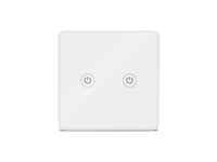 Maxcom Smartswitch01, Trådlös, Wi-Fi, Vit, 2 Kanaler, Vägg, Ac