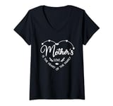Womens Mother Heart For Mom Heart For Her Happy Mother Day V-Neck T-Shirt