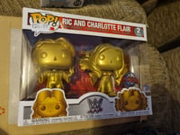 Funko Pop Vinyl WWE Ric And Charlotte Flair Gold Edition 2 Pack