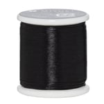 Perletråd Miyuki 50 meter – sort – 0,2 mm i diameter, fremstillet af 100% nylon