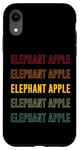 Coque pour iPhone XR Elephant Apple Pride, Elephant Apple