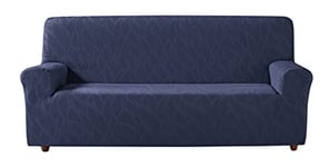 Zebra Textil Alexia - Housse de Canapé Elastique , Taille 3 Places (de 180 à 210 cm), Couleur Bleu