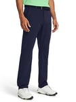 UNDER ARMOUR Men's Golf Tech Tapered Trousers - Navy, Navy, Size 36/32, Men