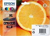 Epson 33XL Black/Cyan/Magenta/Yellow Inkjet Cartridge Value Pack C13T33574010 UK