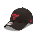 NEW ERA Chicago Bulls Marble Infill Black 9FORTY Adjustable Cap [black]