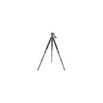 Bushnell - 63" Black Titanium Tripod - Camcorder - Camera - Sightseeing - Travelling - Wildlife - Outdoor - Three-Position Leg - Adjustable - Aluminium - 784040