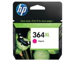 GENUINE HP 364 XL MAGENTA ink cartridge CB324EE Mar 2015 PHOTOSMART 7510 B8550