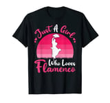 Vintage Flamenco Dance Lover Just A Girl Who Loves Flamenco T-Shirt