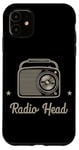 Coque pour iPhone 11 Tête de radio rétro vintage