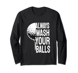 Love Golf Funny Friends Wash Balls outfit Long Sleeve T-Shirt