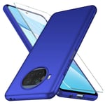 YIIWAY Xiaomi Mi 10T Lite 5G Case + Tempered Glass Screen Protector, Blue Ultra Slim Protective Case Hard Cover Shell for Xiaomi Mi 10T Lite 5G YW41977