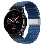 Flettet elastisk armbånd Samsung Galaxy Watch Active 2 (44mm) - Blå